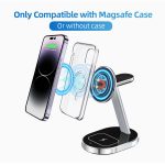 Magnetic all-aluminum alloy 15W 3-in-1 wireless fast charger