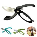 Multifunctional stainless steel salad scissors