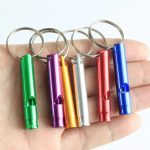 Aluminum Alloy Mini Whistle Keychain