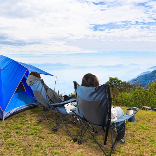 Foldable Camping Chair W/ Footrest