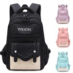 Nylon Sweet Color Waterproof backpack for student