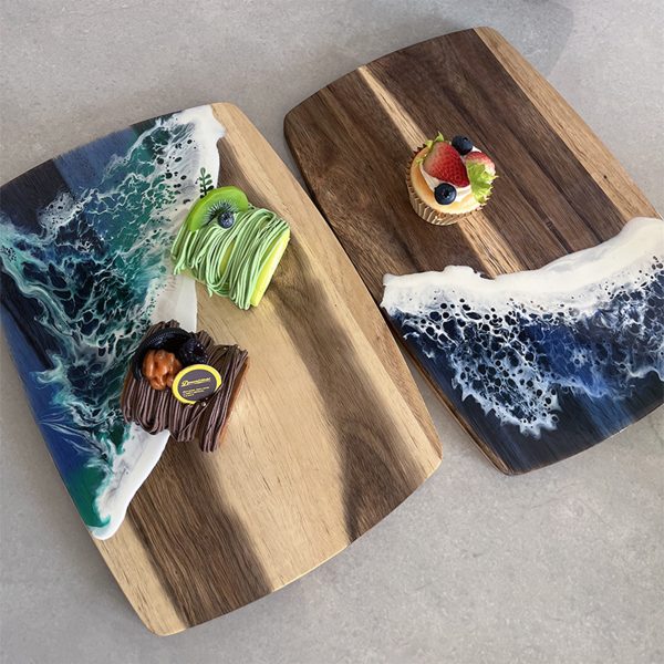 Wave resin cutting board