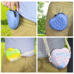 Silicone pet feeding waist bag