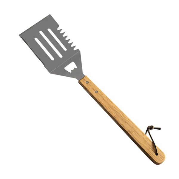 Wooden Handle Barbecue Stainless Steel Spatula