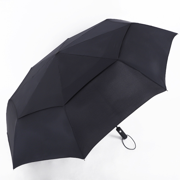 Fully automatic three fold windproof golf umbrella