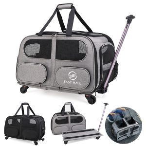 Oxford Pet Trolley Case Mesh Bag