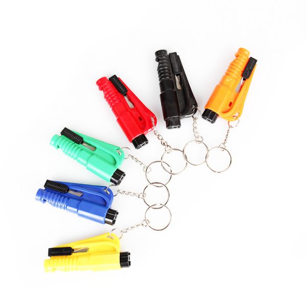 3 In 1 Emergency Car Escape Hammer Key Chain