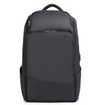 Nylon large capacity backpack with usb charging port