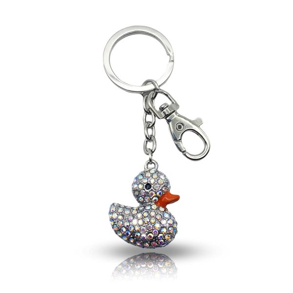 Diamond Cute Duck Keychain