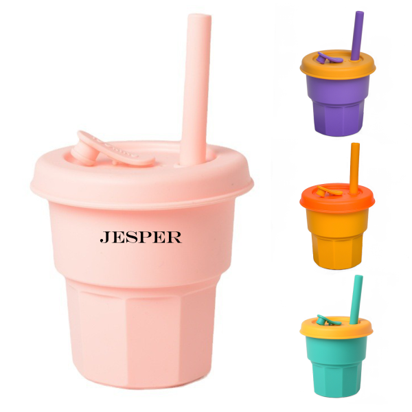 14Oz Silicone Straw And Lid Bpa Free Kinder Cup