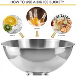 Stainless Steel Ice Bucket Bowl