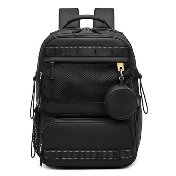 Nylon men's casual backpack with mini bag