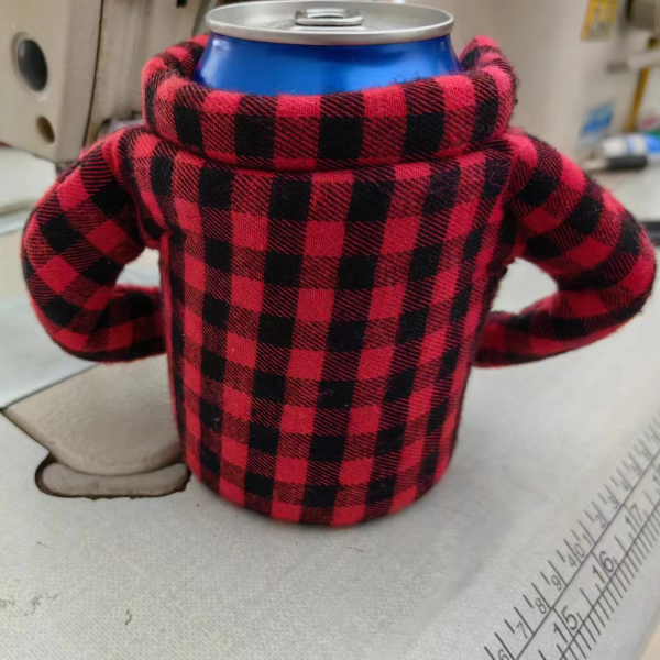 Insulated Can Cooler Puffy Beverage Jacket