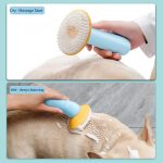 Handheld pet bath brush