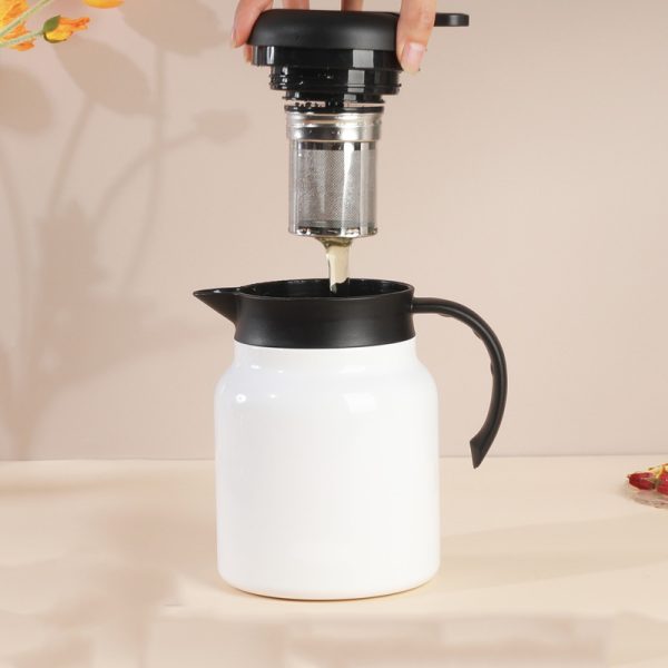 Stainless Steel Vacuum Insulated Tea Coffee Jug Pot Teapot