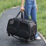 Oxford Pet Trolley Case Mesh Bag