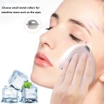 2-in-1 eye and face massage with a heart-shaped ice roller