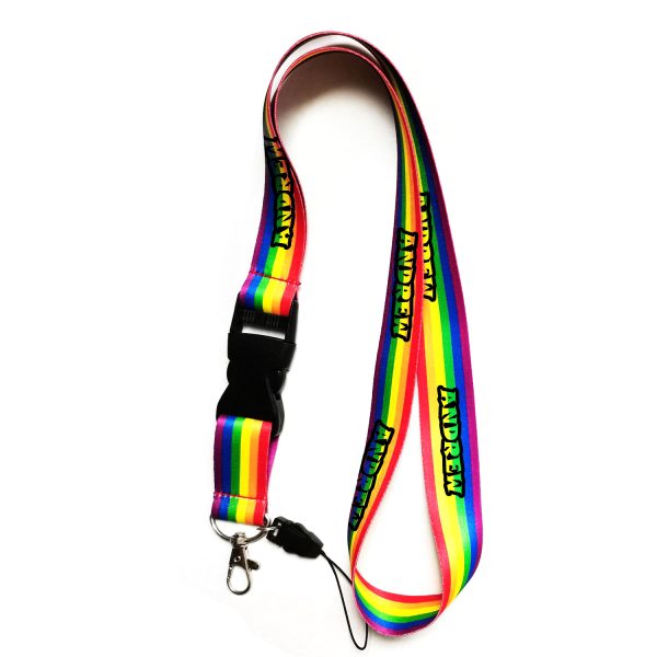 LGBT Rainbow Pride Gay Lanyard W/ Hook