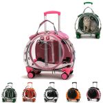 Full Transparent Pet Trolley Box Dog Bag