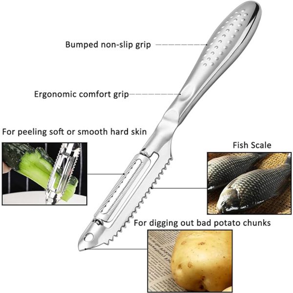 Kitchen Fish Scaler Fruit & Vegetable Peeler