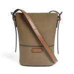 Genuine Leather Shoulder Tote Crossbody Handbag Bucket Bag