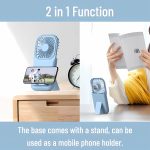 Portable Mini Battery Operated Phone Holder Handheld Fan