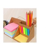 Desk Square Sticky Memo Note Cube Organizer