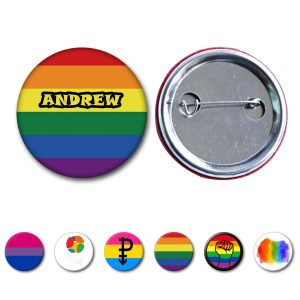 Rainbow Button Badge Pride Pins