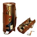 Portable Women's Leather Wine Carrier