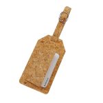 Eco-friendly cork luggage tag card holder