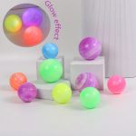 Galaxy Two Color TPR Flash Bouncy Balls