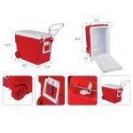 32L Outdoor Trolley Box Cooler