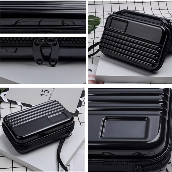 Hard Shell Cosmetics Case Carrying Mini Crossbody Bag