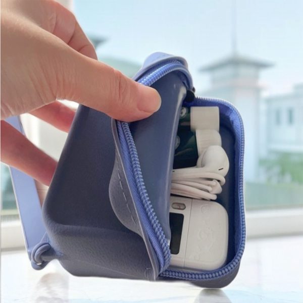 Silicone mini change storage bag coin purse