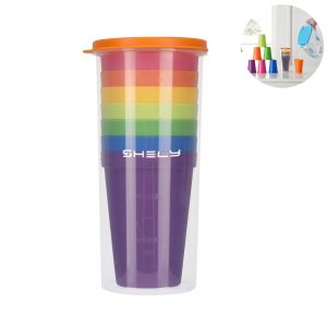 Multipurpose Unbreakable Plastic Cup Set In 7 Rainbow Colors