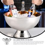 Stainless Steel Ice Bucket Bowl