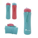 Silicone Portable Reusable Foldable Cup with Lid