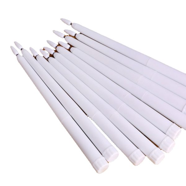 Flameless Ivory Taper Candles Flickering with 10-Key Remote