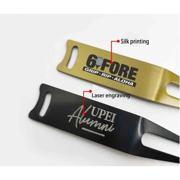 Metal golf green fork