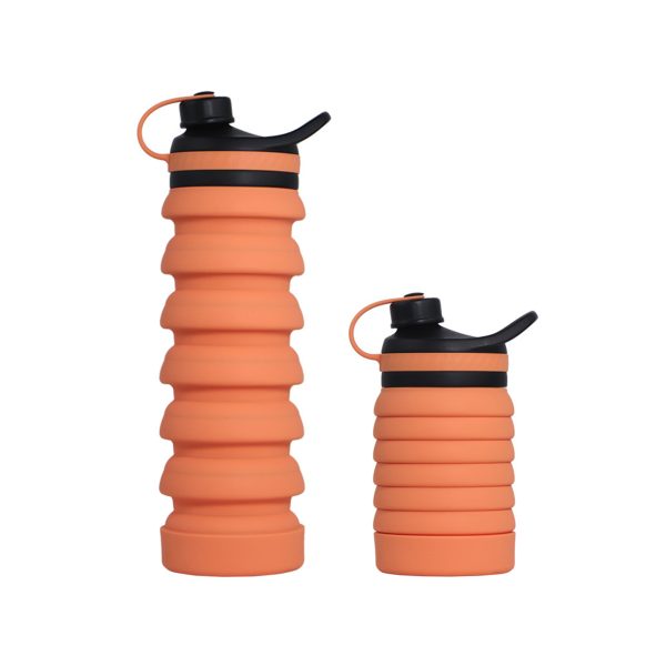 Silicone Foldable Water Bottle for Travel Sports