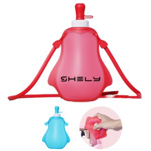 10-13.5Oz Foldable Silicone Water Bottle