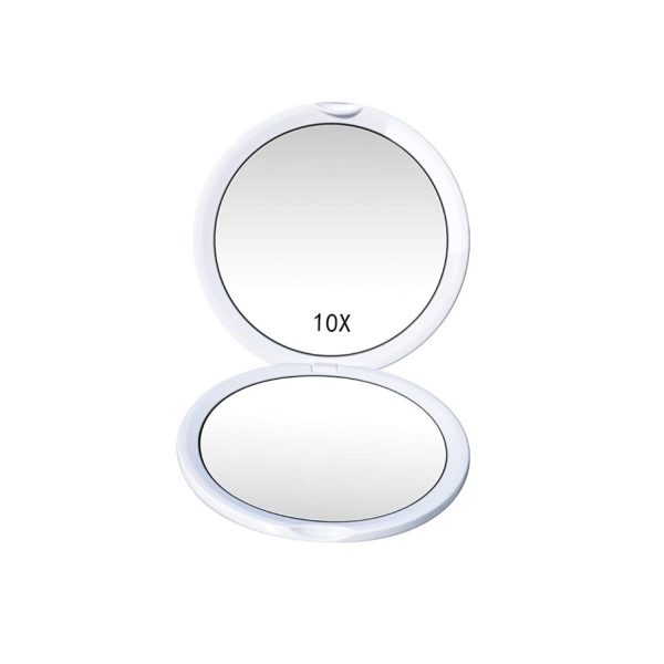 Double-sided foldable portable mini makeup mirror