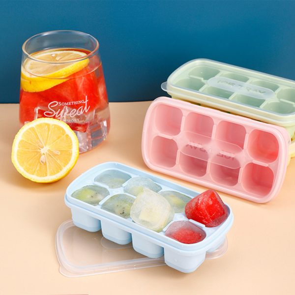 Silicone ice cube mold