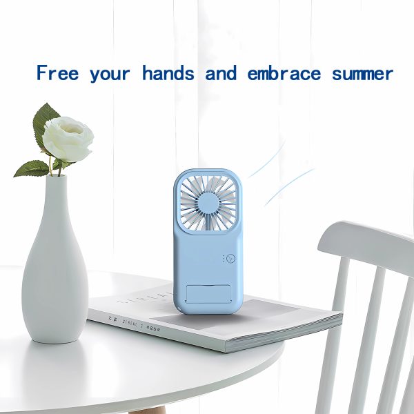 Portable Mini Battery Operated Phone Holder Handheld Fan