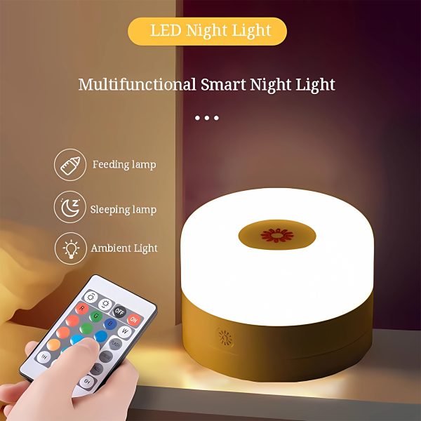 Remote Control Light Bedside Touch Sensor Night Lamps