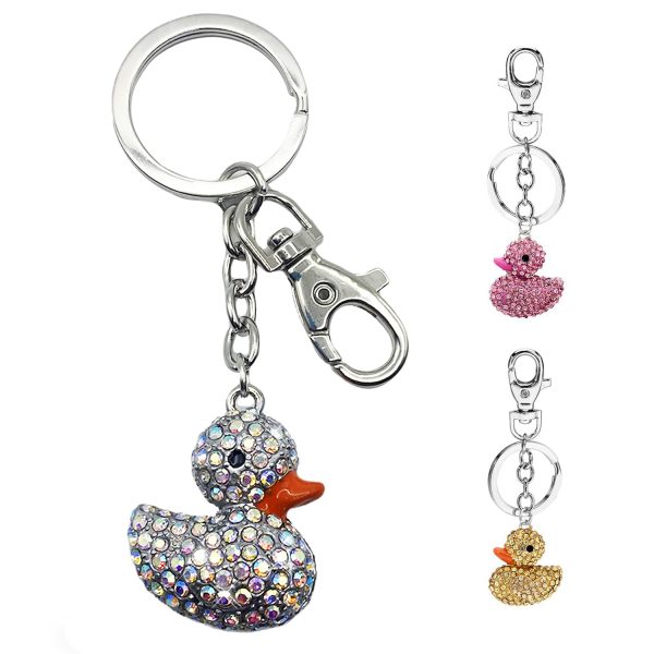 Diamond Cute Duck Keychain