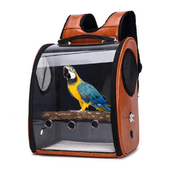 Transparent Parrot Duffel Bag