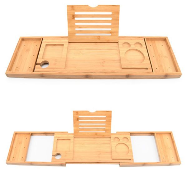 Bamboo Wood Expandable Non-slip Bathtub Tray