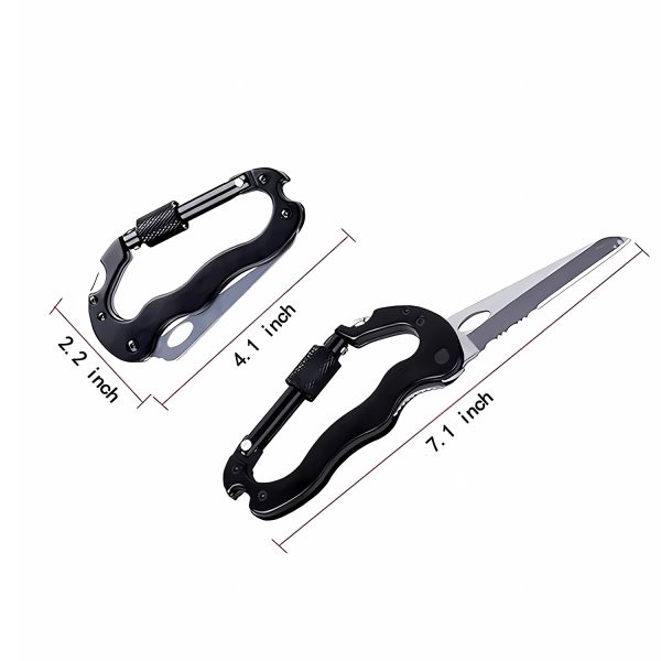 Multifunction Survival Tool Kit Carabiner