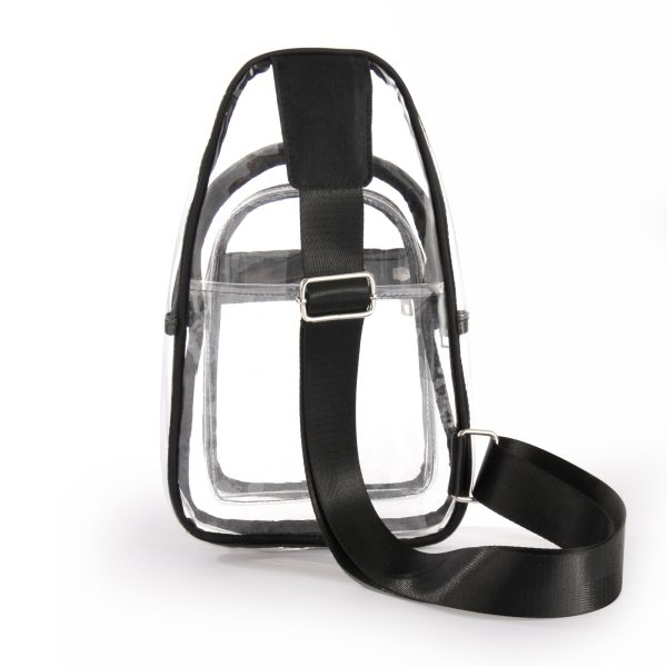 PVC Transparent Crossbody Backpack Sling Chest Clear Bag